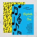 Pesquisar por notas musicais coloridas convites Musical