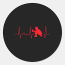 Pesquisar por pulsação do coração adesivos Vermelho