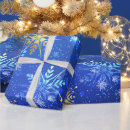 Pesquisar por floco neve azul de papel de presente Xmas