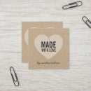 Pesquisar por made with love cartao de visita Feito à mão