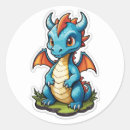 Pesquisar por dragão kawaii adesivos Desenho animado