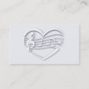 Pesquisar por coração da música cartao de visita Musical