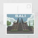 Pesquisar por templo bali cartoes postais Ilustração