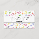 Pesquisar por notas musicais coloridas cartao de visita Musical