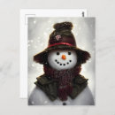 Pesquisar por vintage snowman cartoes postais Inverno