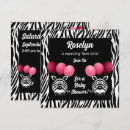 Pesquisar por zebra e rosa convites Mother to be