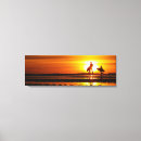 Pesquisar por do surfista impressão de canvas Pôr do sol