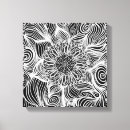 Pesquisar por arte linear impressão de canvas Preto e branco