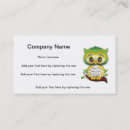 Pesquisar por coruja dos desenhos animados cartao de visita Desenho animado