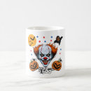 Pesquisar por palhaço assustador canecas Halloween