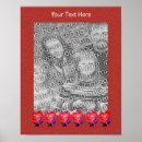 Pesquisar por forma do coração pôsteres For her