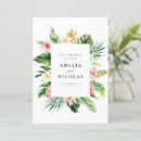 Pesquisar por tropical save the date convites Aquarela