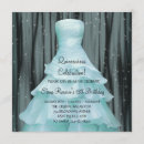 Pesquisar por teal quinceanera convites Princesa