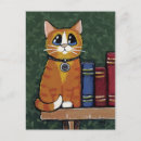 Pesquisar por pintura gato cartoes postais Ilustração de gato