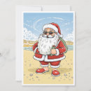 Pesquisar por papai noel na praia cartoes Santa claus