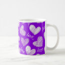Pesquisar por coração roxo canecas Amor