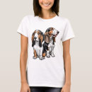 Pesquisar por cão de basset camisetas Canino