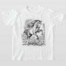 Pesquisar por cavalo branco preto camisetas Bonito