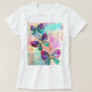 Pesquisar por borboletas coloridas camisetas For her