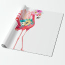 Pesquisar por flamingo bonito papel de presente Fofofo