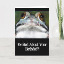 Pesquisar por funny frog cartoes postais Birthday