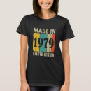 Pesquisar por feito em 1979 camisetas Aniversário