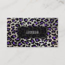 Pesquisar por leopardo roxo cartao de visita Negócio