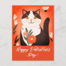 Pesquisar por gatinho feliz cartoes postais Vermelho