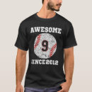 Pesquisar por 9 ano aniversário camisetas Beisebol