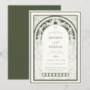 Pesquisar por art nouveau wedding convites Verde