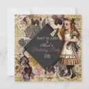 Pesquisar por alice in wonderland convites Vintage