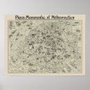 Pesquisar por mapa de paris pôsteres Vintage