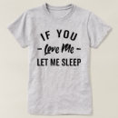 Pesquisar por dormir camisetas Slogan