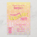 Pesquisar por cor de rosa da limonada aniversário convites For kids