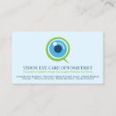 Pesquisar por visitas do oftalmologista de cartao de visita Optometrista
