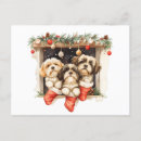 Pesquisar por shih tzu christmas cartoes postais Feriados felizes