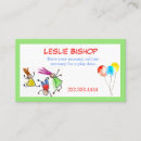 Pesquisar por balões coloridos cartao de visita Bonito