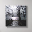 Pesquisar por silhueta preta impressão de canvas Branco