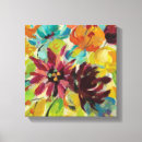 Pesquisar por alaranjadas da flor impressão de canvas Flores abstratas