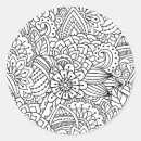 Pesquisar por colorir flores adesivos Estilo do zen emaranhado