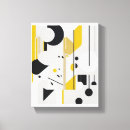 Pesquisar por amarelo e preto impressão de canvas Arte abstrata