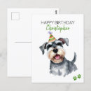 Pesquisar por cartão schnauzer cartoes Aquarela