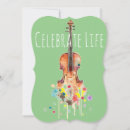 Pesquisar por do violino cartões de notas Aquarela