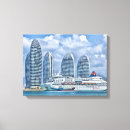 Pesquisar por navios impressão de canvas Cidade