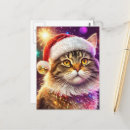 Pesquisar por gatinho papai noel cartoes postais Gato