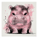 Pesquisar por hipopótamo engraçado pôsteres Hippo fofo