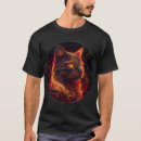 Pesquisar por arte do fogo camisetas Gato