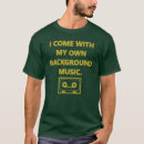 Pesquisar por fundo musical camisetas Música de fundo