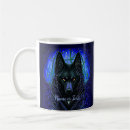 Pesquisar por lobo preto canecas Azul