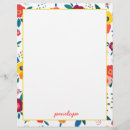 Pesquisar por de carta floral papel papel timbrado Script